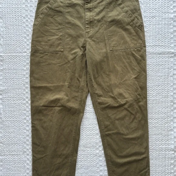 P&Co Service Fatigue Pants Olive 32x30 100% Cotton Twill Workwear Military-Look - Picture 5 of 6